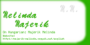 melinda majerik business card